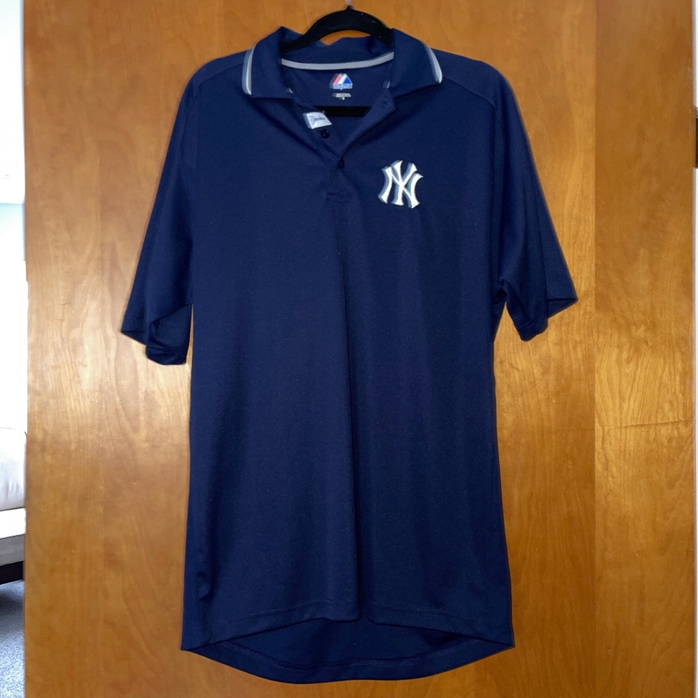 Men's Vintage New York NYY Yankees Polo Shirt